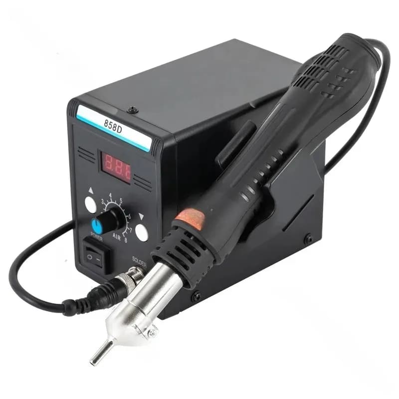 700W Hot Air Rework SMD Soldering Station With Heat Gun Set Temperature LED Screen Display For Electronics Repairs