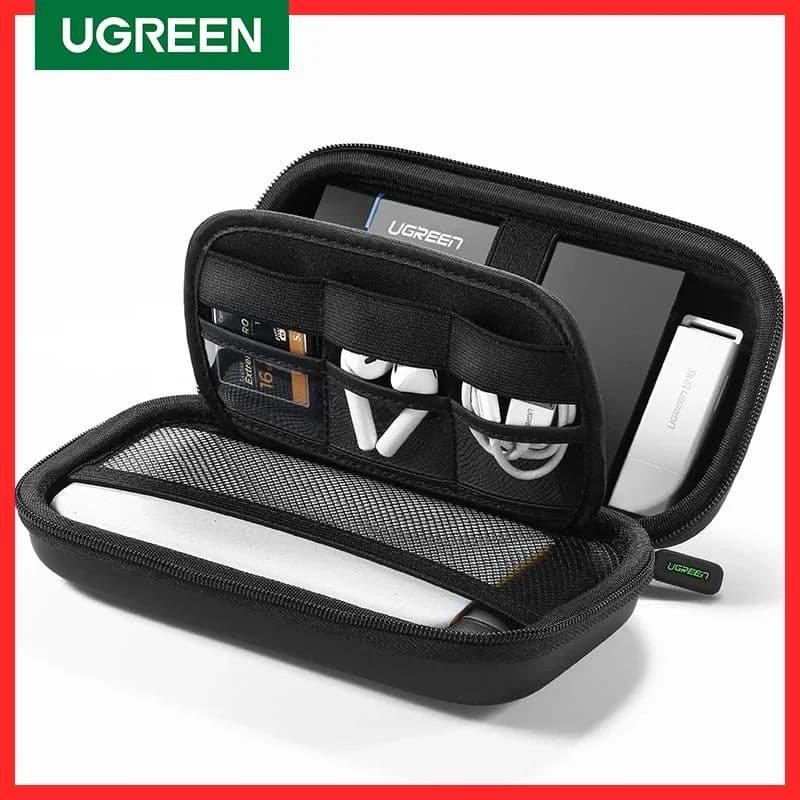 Ugreen Power Bank Case custodia rigida per disco rigido 2.5 cavo USB archiviazione esterna con custodia SSD HDD