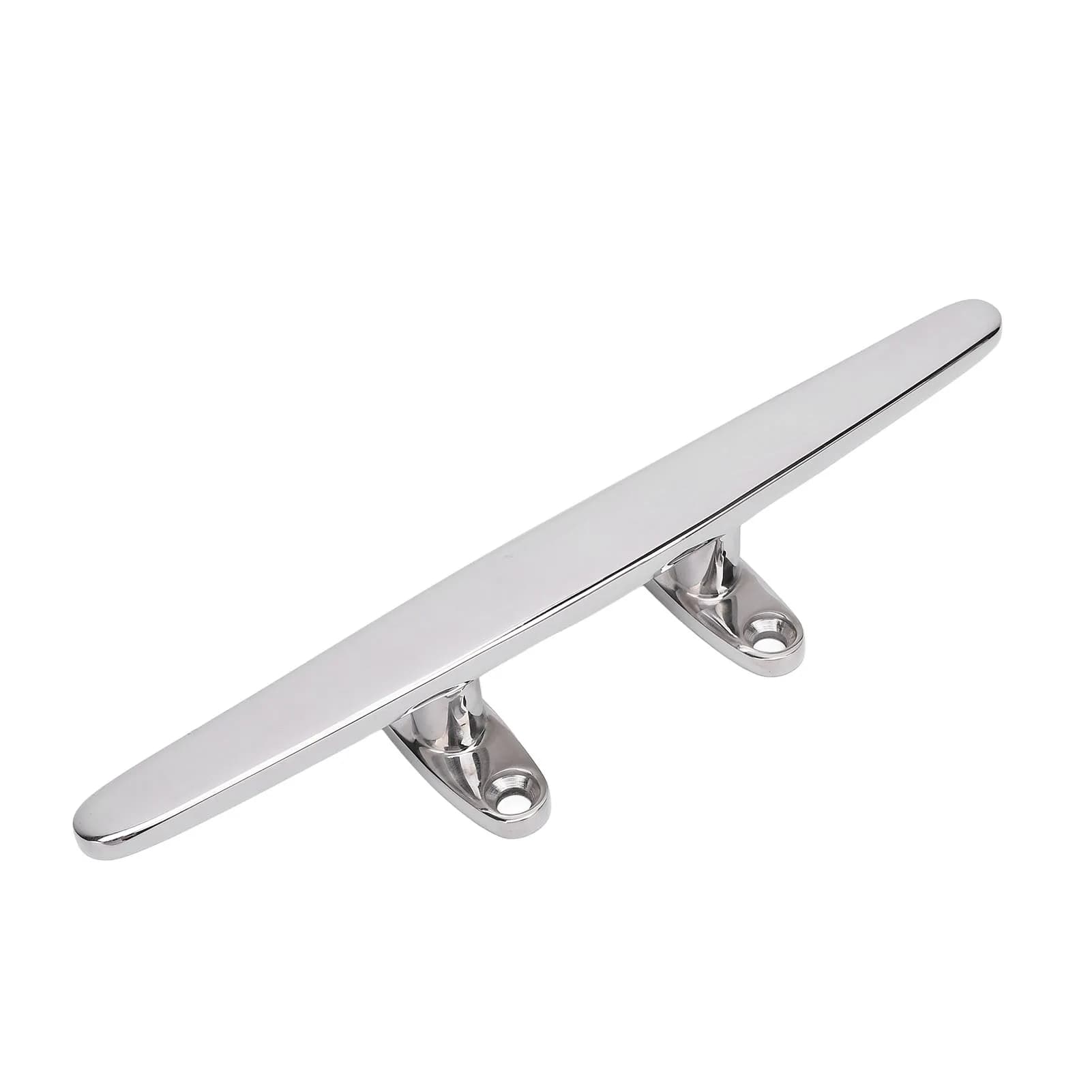 10in Dock Cleat 316 Stainless Steel Polished Heavy Duty OEM Deck Rope Cleat for Boat Yacht Marine Part