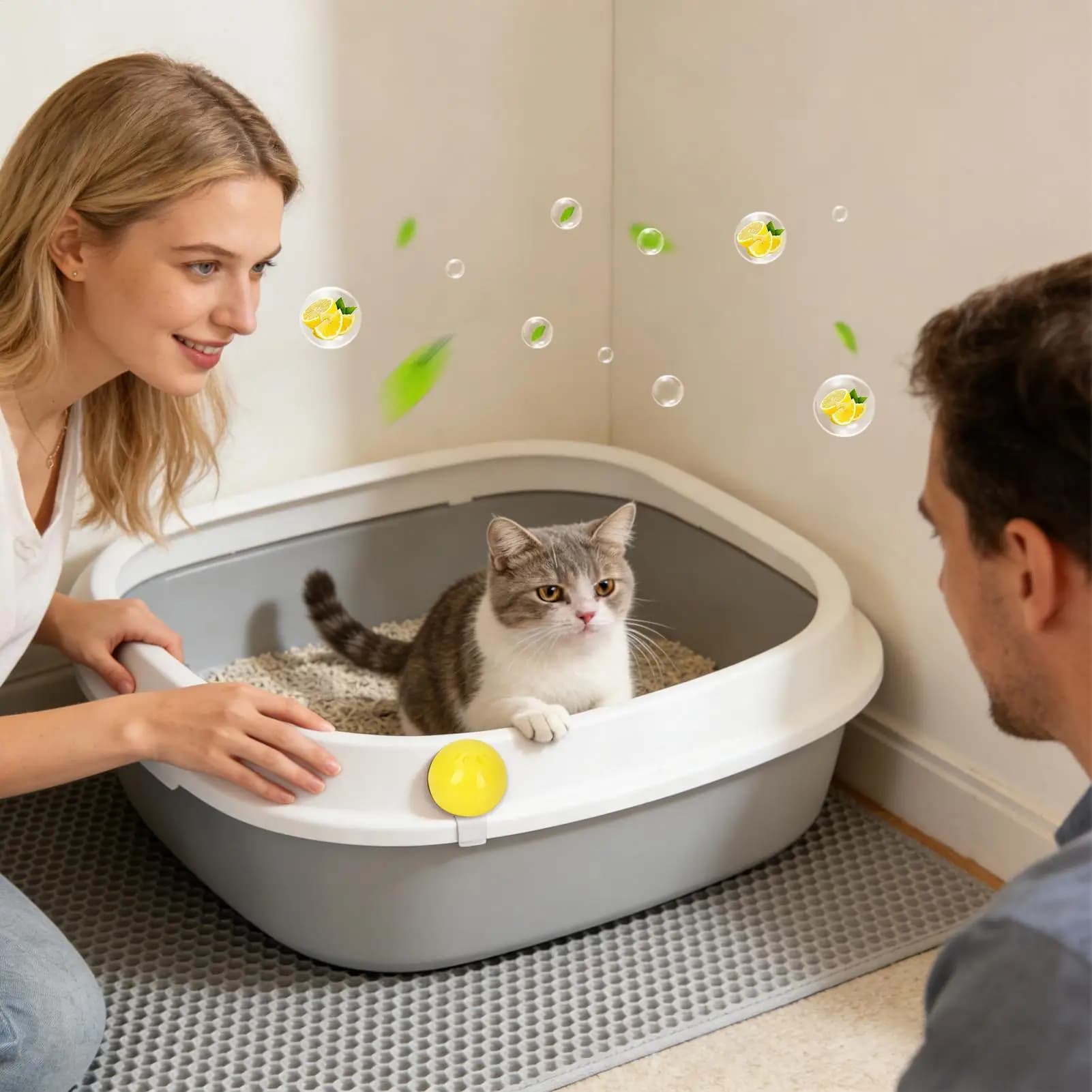 Sfere deodoranti 8 pezzi Sfere di deodorante per ambienti profumate naturali a lunga durata per eliminatore di odori di gatto per materassino nido Gabbia Lettiera