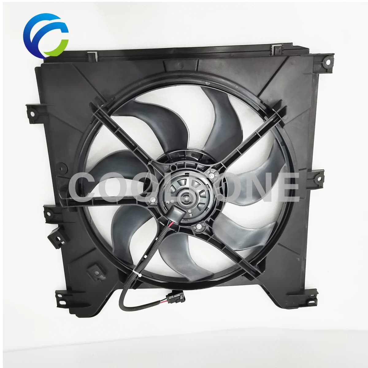Gruppo ventola del radiatore di raffreddamento elettrico per SSANGYONG KYRON ACTYON 2.7 2.3 2.0 2132009051 2132009052 21020-09124 2326506401