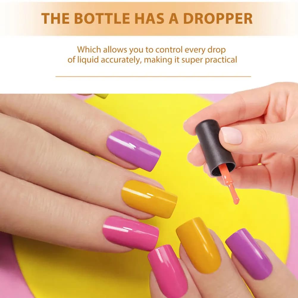 13Pcs Elegant Lightweight Glass Empty Nail Polish Containers Leak-Proof Cap Design DIY Nail Polish Storage Bottles Manicure Kit