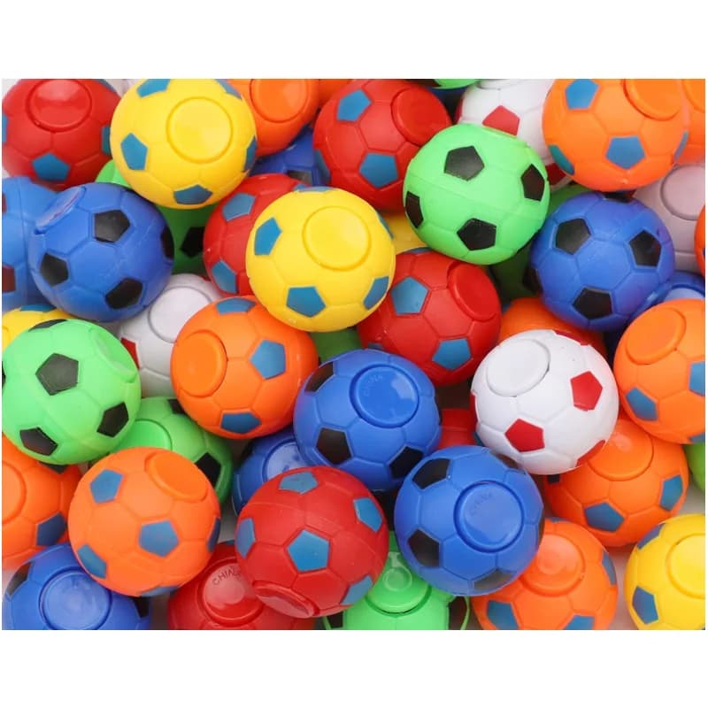 10/30 pz Mini Fidget Spinner Pallone da calcio per bambini Calcio Bomboniere Goodie Bag Stuffer, Pallone da calcio girevole per dita antistress