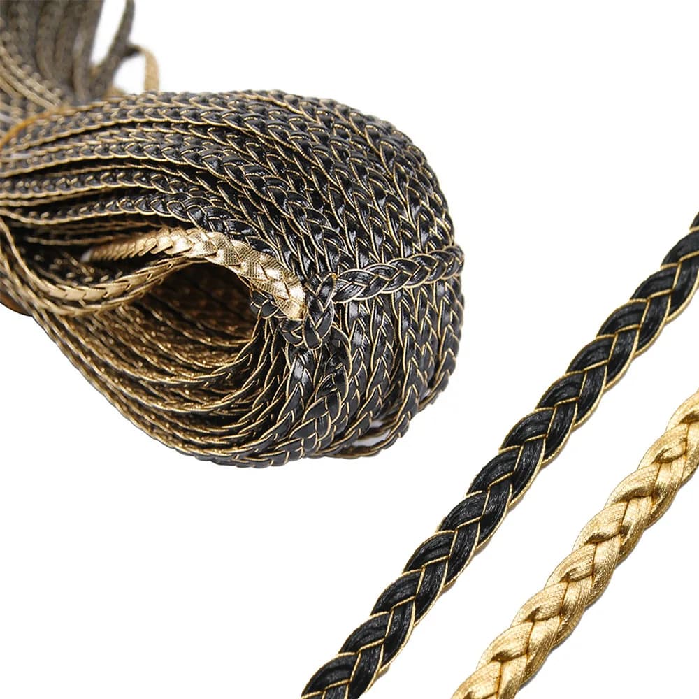 5m, Multicolored, Customized, Fin Leather Chain for Bracelet Creation, Hair Clips and Jewelry Accessories ♪