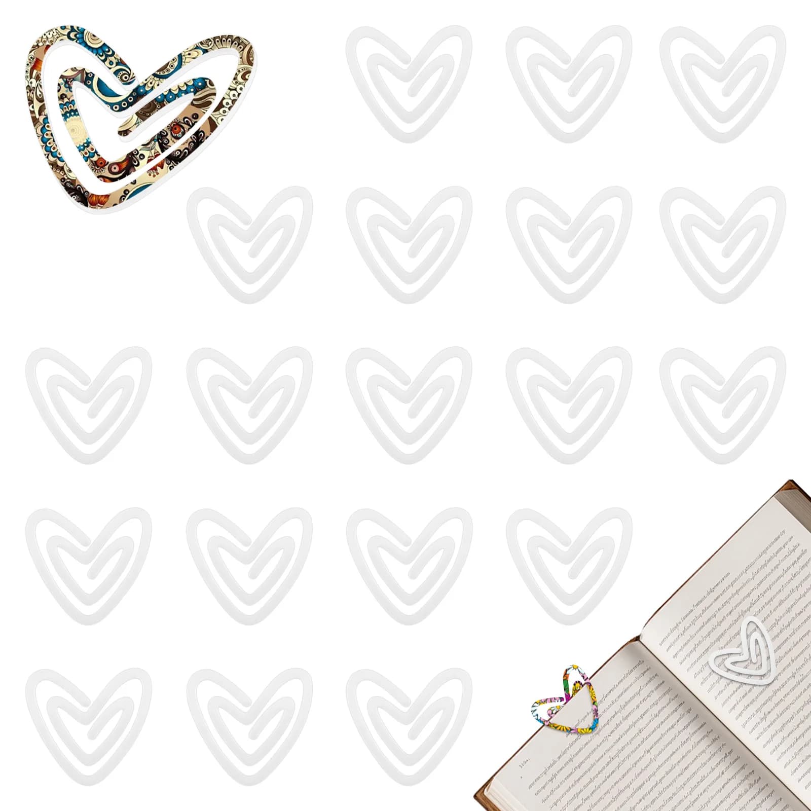 Graffette per carta grezze per sublimazione da 20 pezzi Graffette per carta trasparenti acriliche compatte da 3 pollici per trasferimento di calore Design fai-da-te