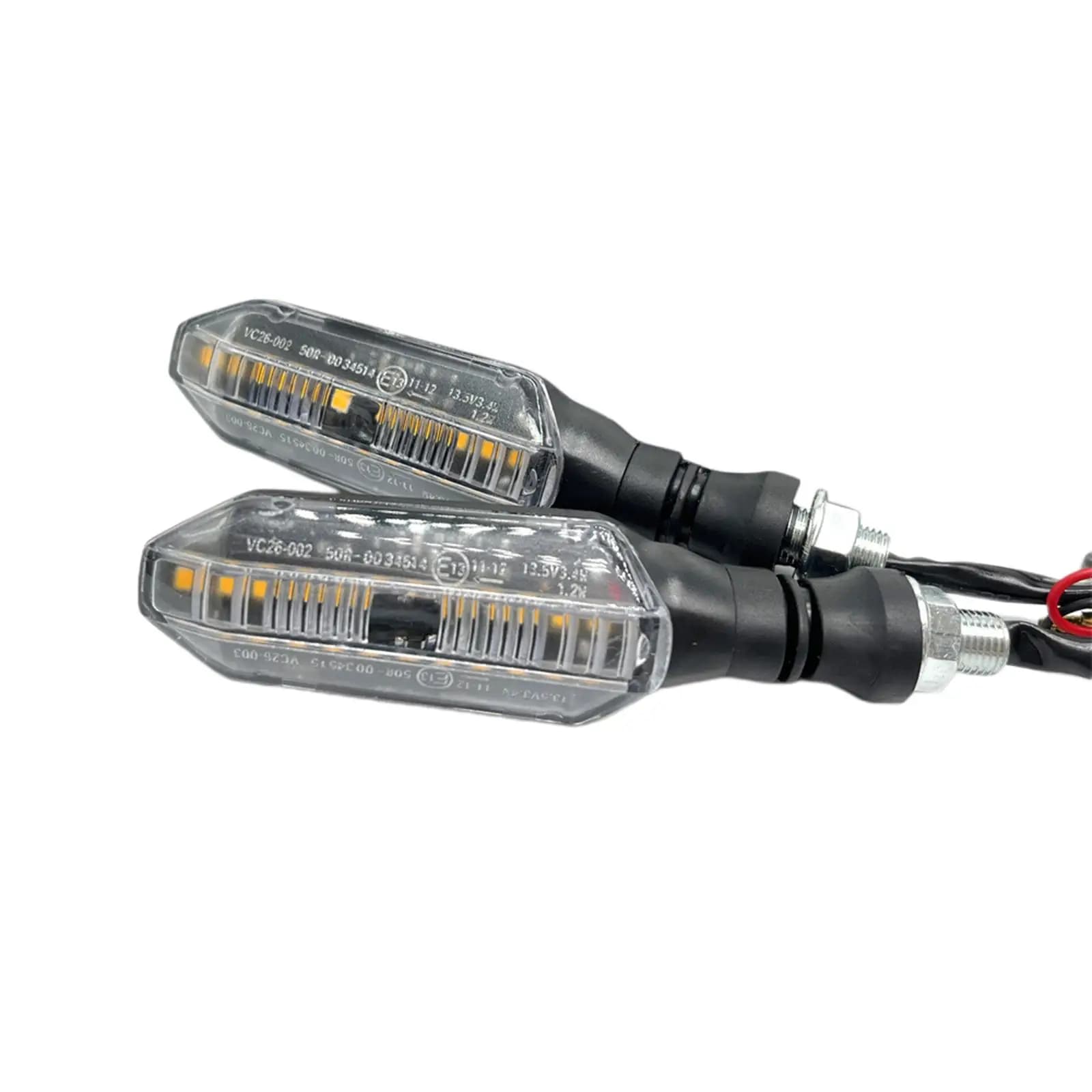 Indicatori di Direzione per Moto 12V, Frecce a Scorrimento LED, Luci Diurne in ABS per Moto Honda, Universali