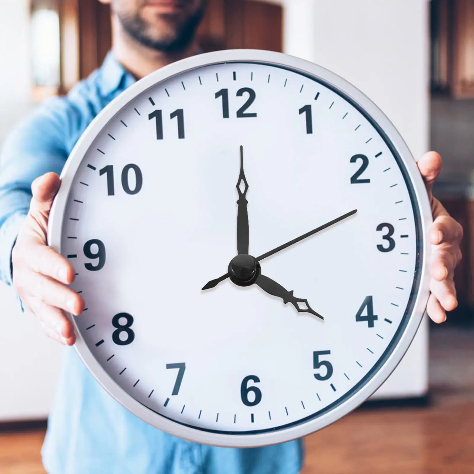 Set di Meccanismi per Orologi con Lancette in Plastica per Riparazione Fai-da-Te di Orologi da Parete, Ufficio, Camera da Letto e Soggiorno