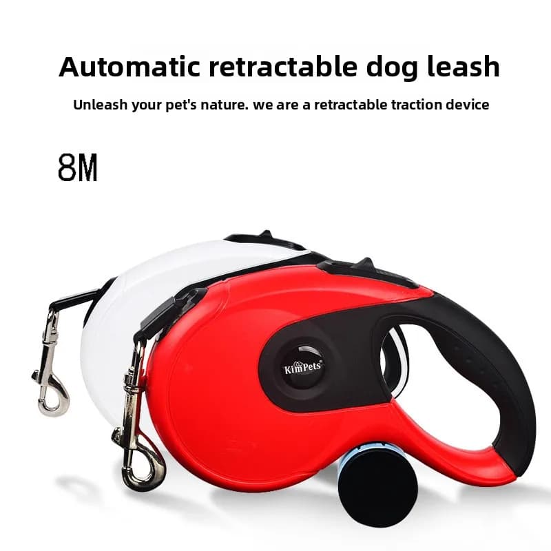 Dispositivo di trazione retrattile automatico per cani Girello per cani Guinzaglio per animali domestici Forniture per animali Guinzaglio per sacchetto della spazzatura