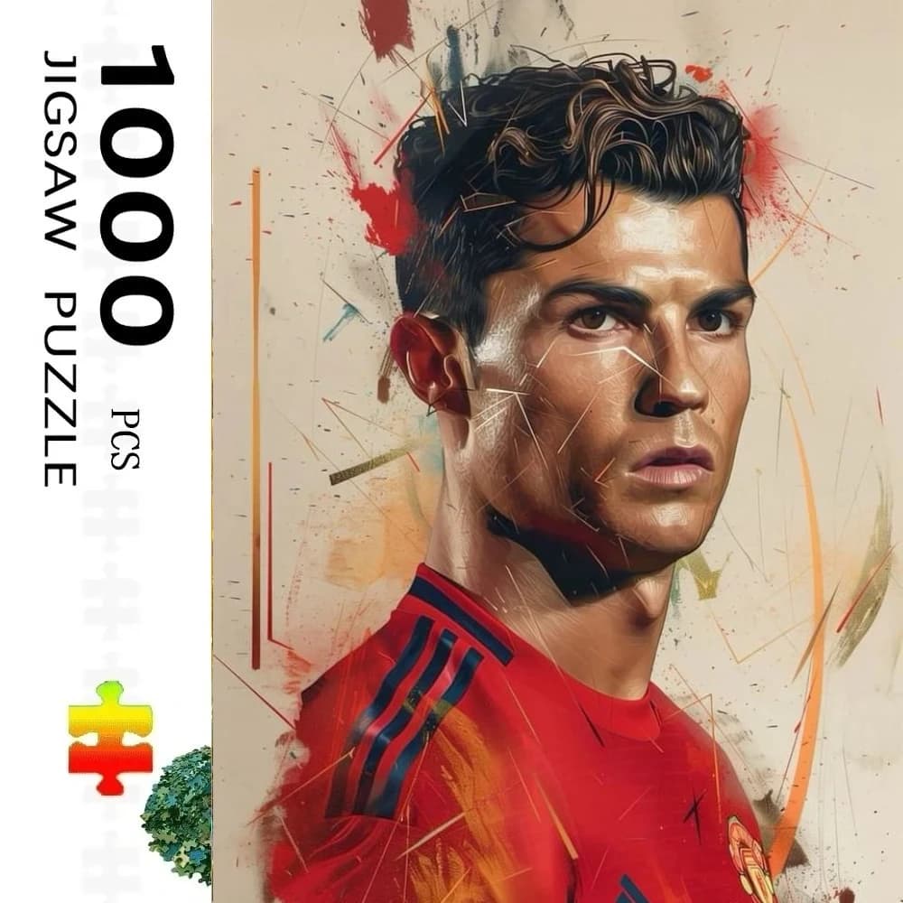 Puzzle di Calcio con Stelle dello Sport, Decorazione per la Casa, Giochi per Adulti, Divertimento in Famiglia, Puzzle da Pavimento, Giocattoli Educativi per Bambini, Regalo