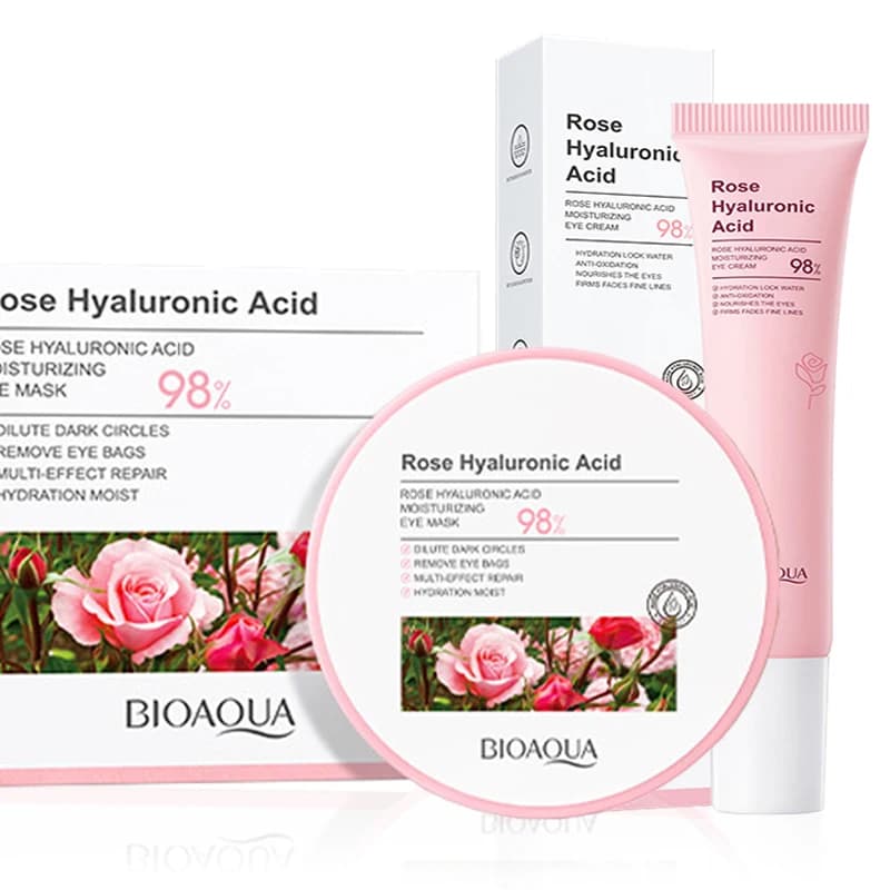 60 pz/scatola BIOAQUA Rosa Acido Ialuronico Maschera Per Gli Occhi Anti Cerchi Scuri Borse Per Gli Occhi Idratante Rassodante Patch Per Gli Occhi Prodotti Per La Cura Della Pelle