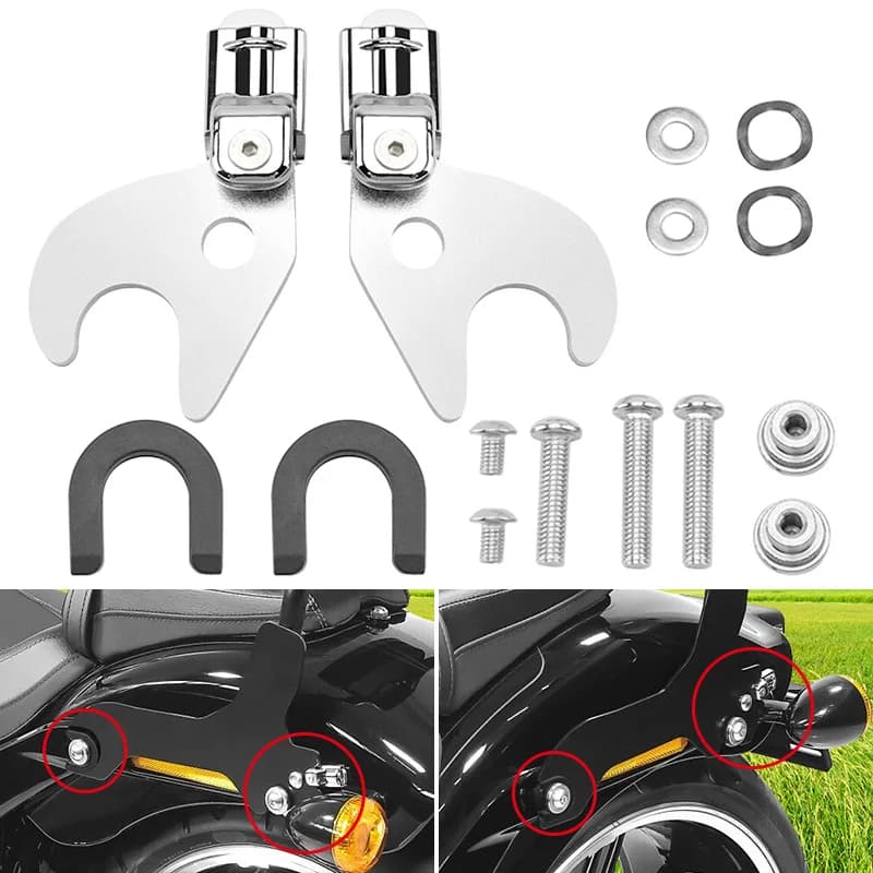 Schienale moto staccabile Sissy Bar portapacchi docking fermaglio kit per Harley Softail Slim Street Bob Deluxe 2018-UP