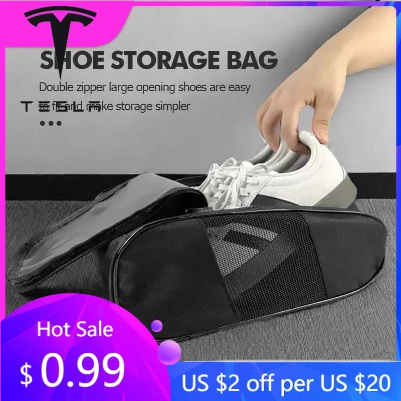 Styling Mouldings For Tesla Model 3 Y Juniper Highland 2020-2026 New 2025 Hot Car Storage Bag Travel Outing Shoe Logo Sneaker St