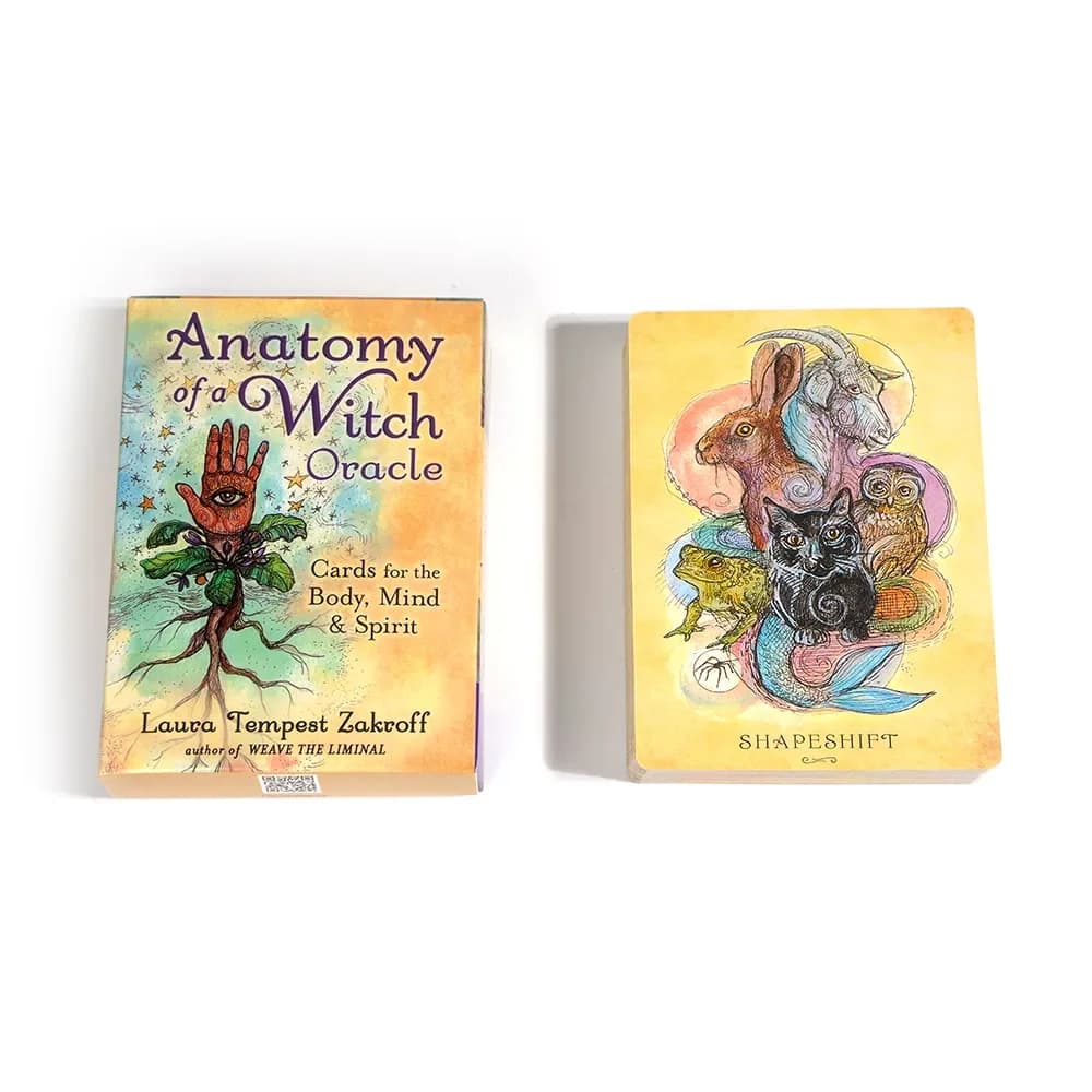 L'anatomia di una strega Oracolo Carte per il corpo Mente Spirit Cards Oracle da 48 carte celebra il corpo della strega unisce il materiale a