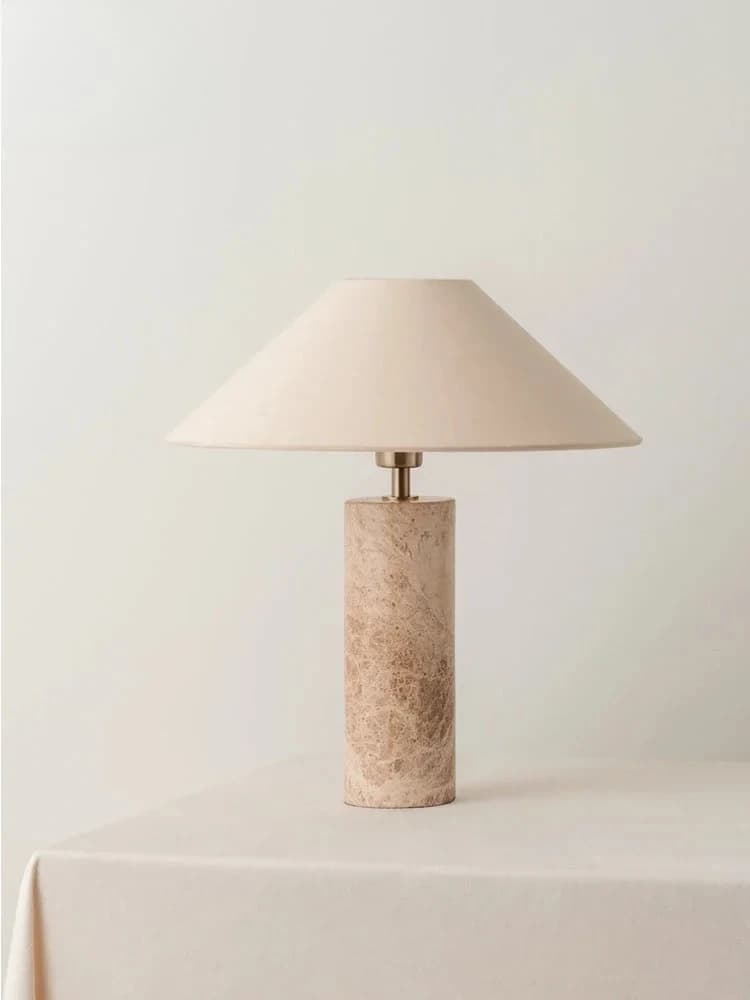 Lampada da Tavolo Moderna in Marmo LED E27, Illuminazione da Scrivania di Design Medievale, Decorazione per Casa, Soggiorno, Studio, Camera da Letto, Lampade da Terra