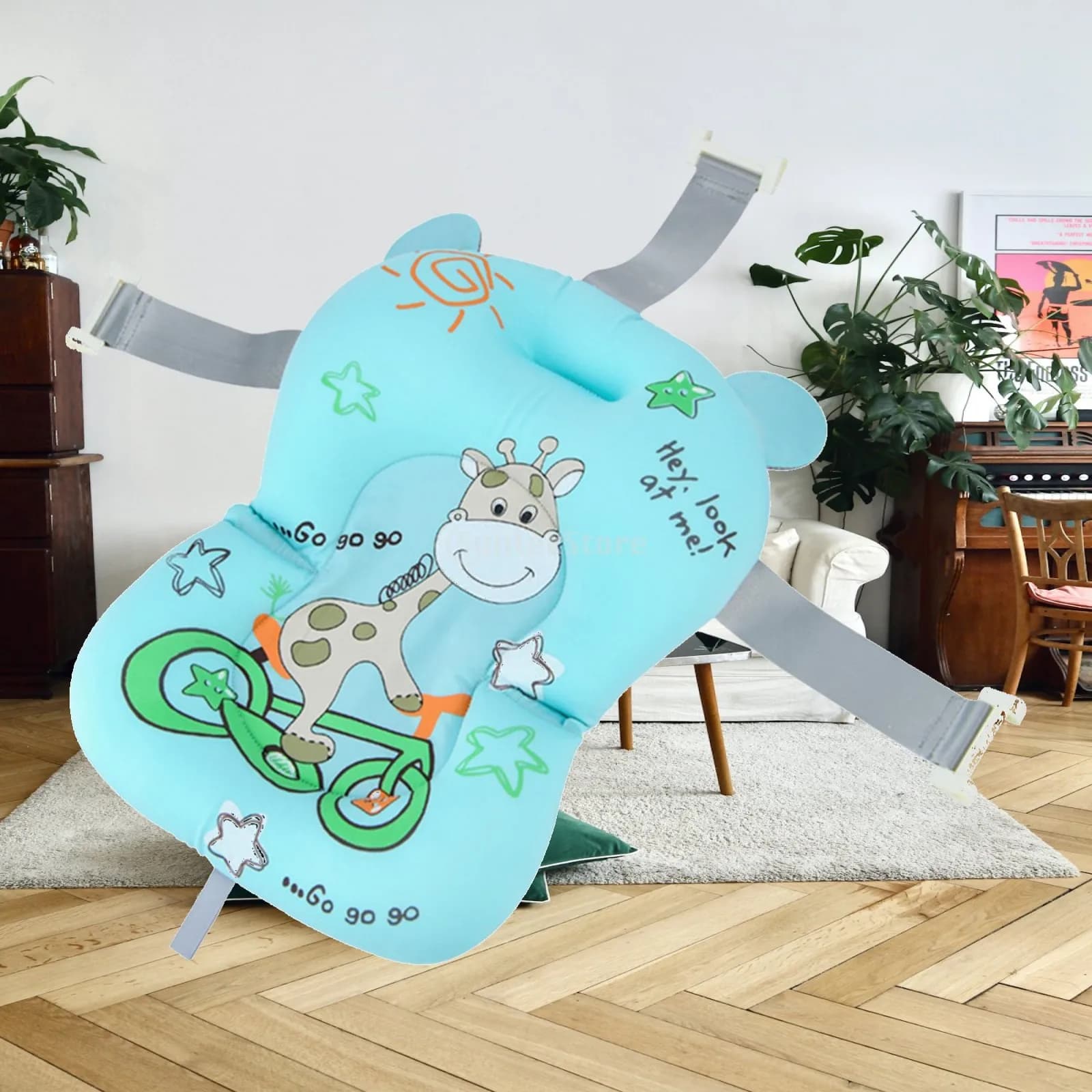 Mat, Lightweight // Quick Drying /Bathing Tub /Seat Cushion Pad Bath Supporter for Bathtub Newborn 0-12 Month