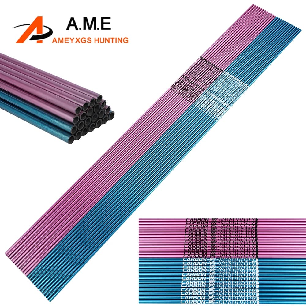 6/12 pz ID 4.2mm Freccia Albero di Carbonio Puro 31 Pollici Colonna Vertebrale 400-1000 per Arco Ricurvo Tiro Arco Composto caccia Tiro con l'arco Freccia Tubo