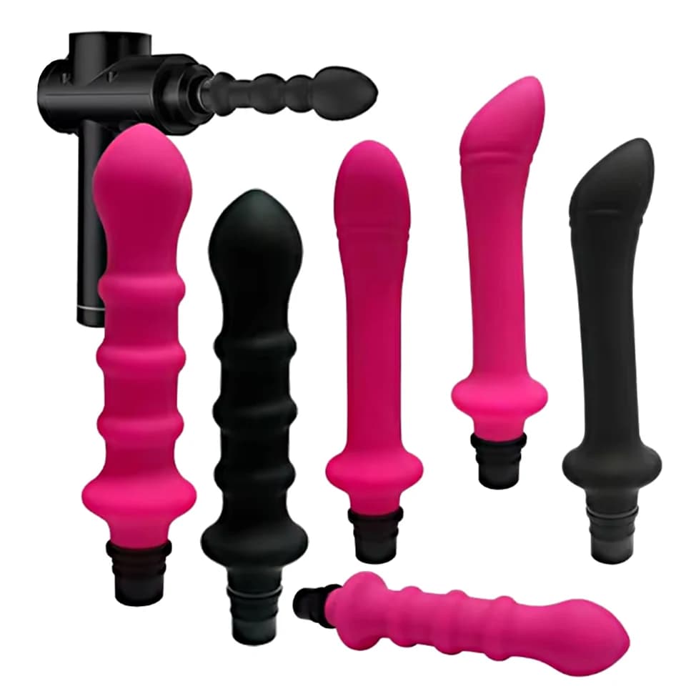 Vibratore, Macchina del Sesso, Massaggiatore a Pistola, Accessori per Massaggio, Testina in Silicone, Dildo, Giocattoli Sessuali per Uomini e Donne, Vibratori, Masturbatore per Pene