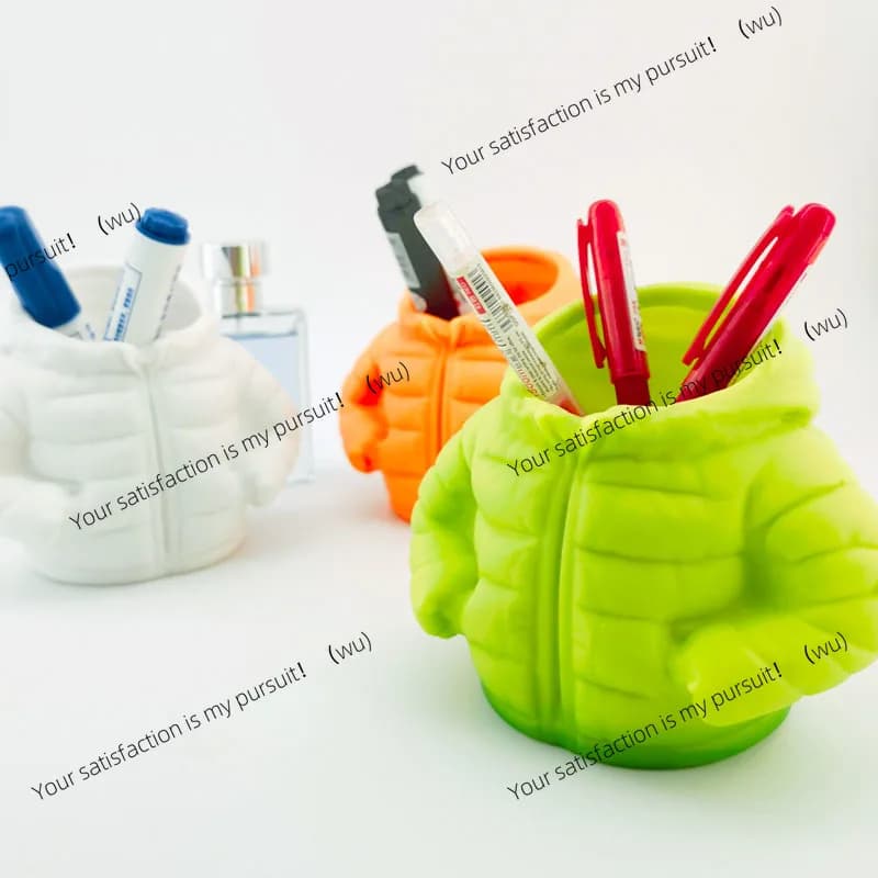 Nuovo portapenne per piumino per scrivanie da classe Accessori da scrivania creativi per studenti Elegante organizer per penne per materiale scolastico