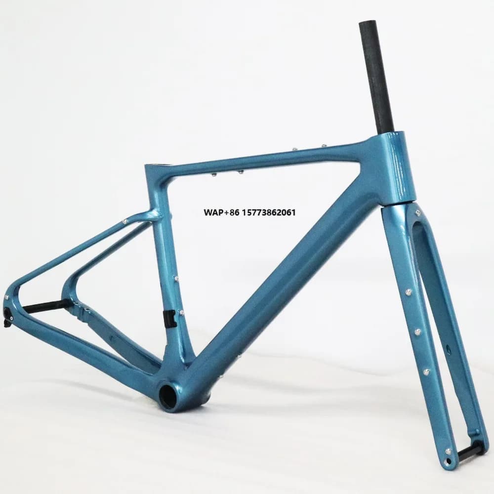 Telaio per bici da strada in carbonio 700C Telaio per bici super leggero OEM da 49 cm con freno a disco in vendita