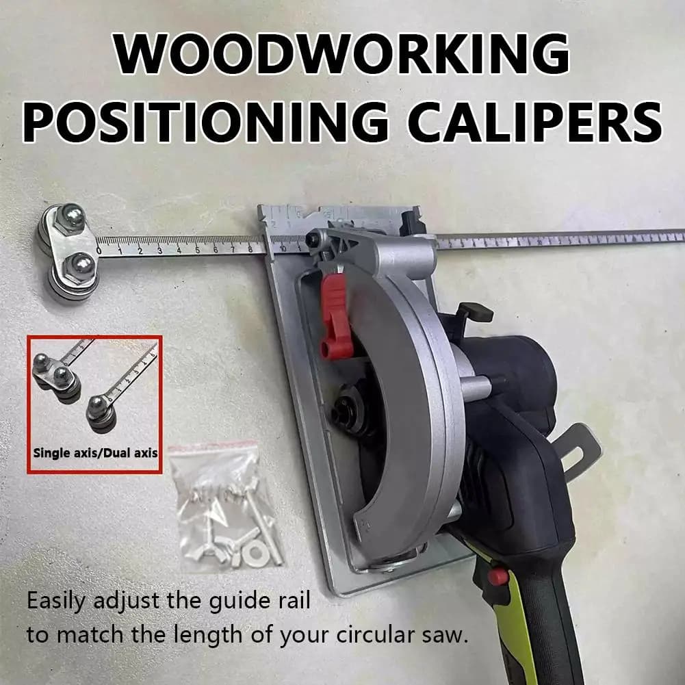 High-Precision Circular Saw Guide Rail Electric Positioning Caliper Stainless Steel Multi-Bearing For Accurate Wood Board Cuts