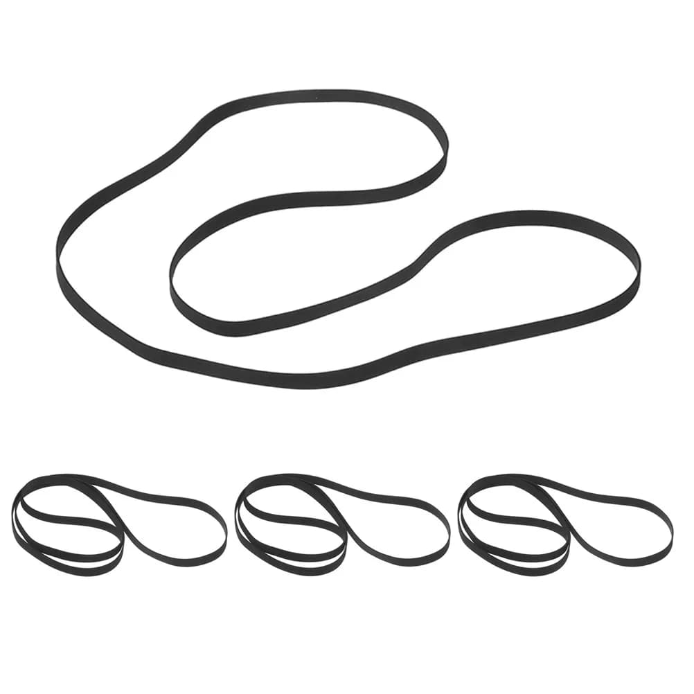 4Pcs Turntable Belt Replacement Rubber Belt for Record Player Cassette Tape Machine Drive Belts Maintenance Accessory