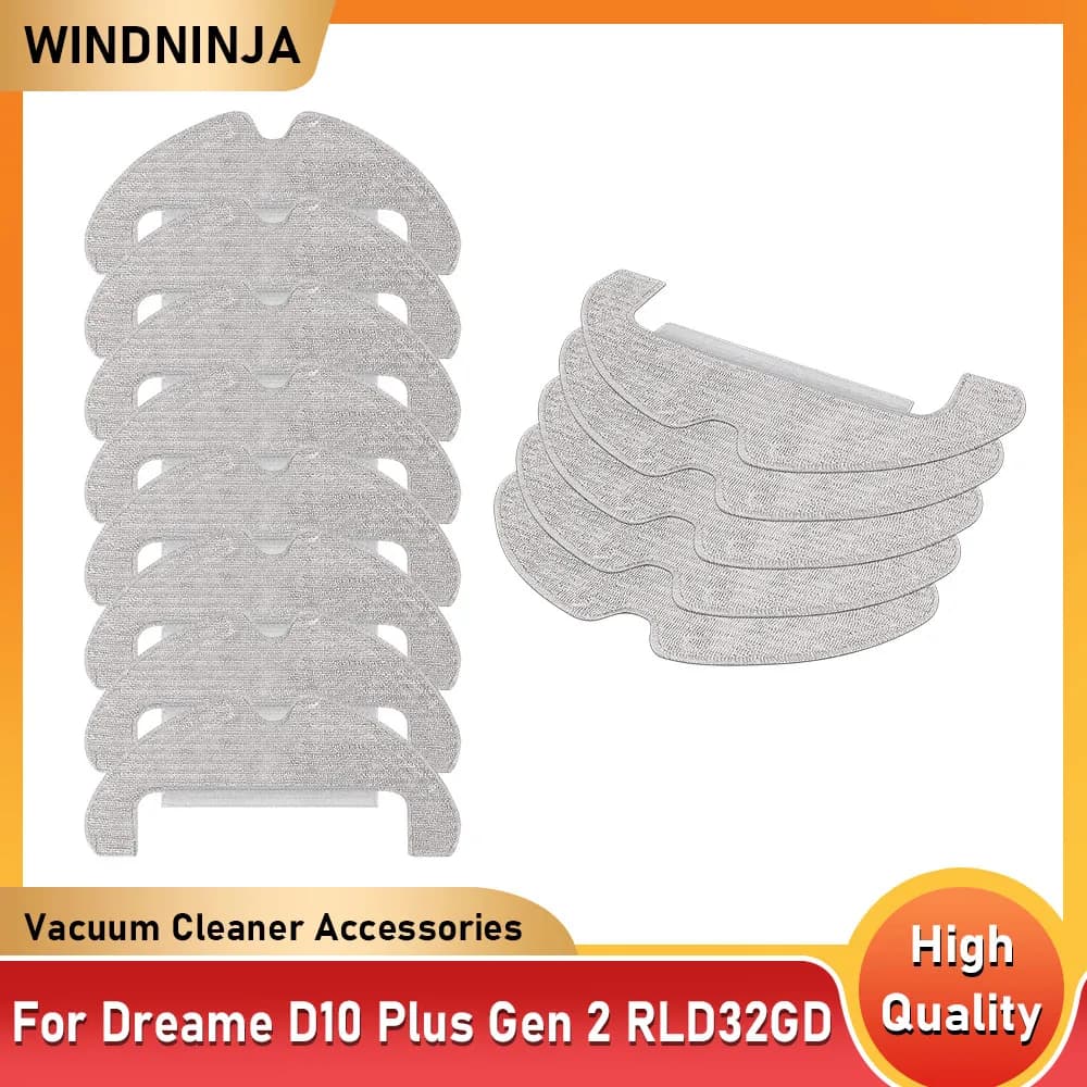Panni lavabili per aspirapolvere robot Dreame D10 Plus Gen 2 RLD32GD, accessori per pezzi di ricambio riutilizzabili