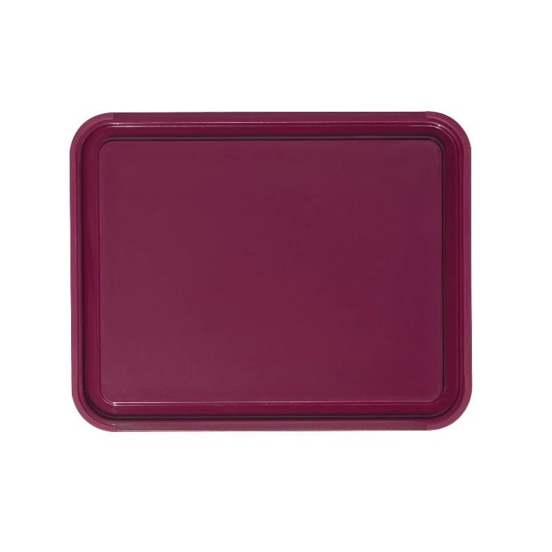 Classic Plastic Cutting Board with Trench, Non-Slip Edges, Dishwasher Safe, 8x10, Beetroot