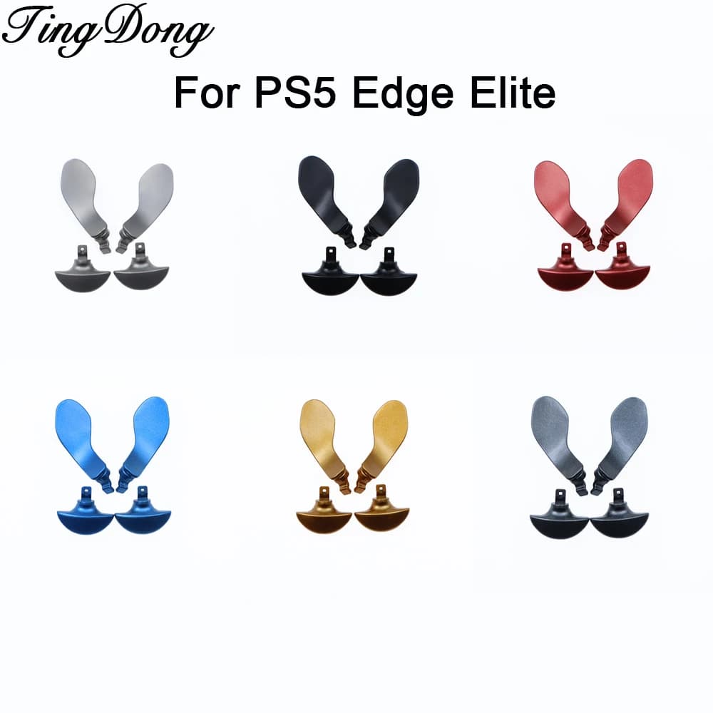 1 set di palette posteriori in metallo per controller PS5 Edge Elite pulsanti trigger intercambiabili accessori di ricambio per impugnatura