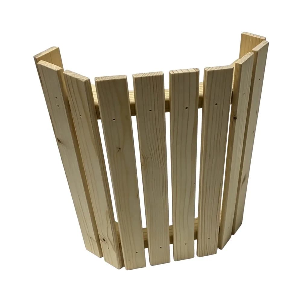 Sauna Wooden Lampshade 300 x 250 mm Natural Wood Construction for steam Room and Dry Sauna Light Diffuser Cover