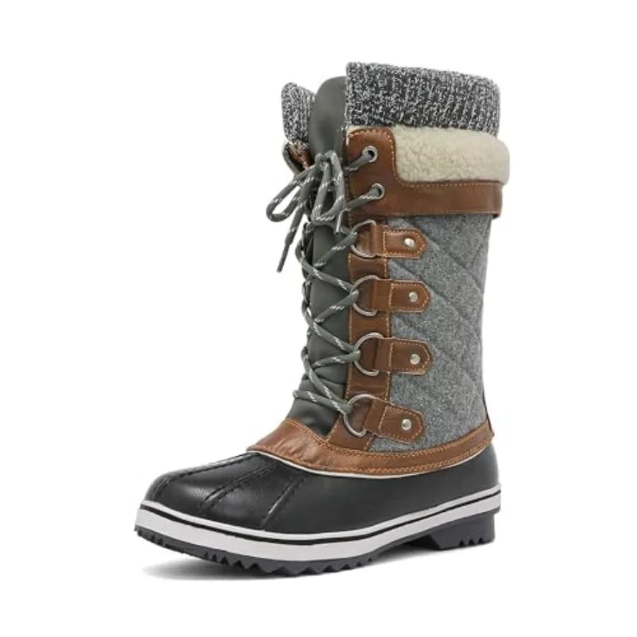 Women's Mid-Calf Waterproof Winter Snow Boots