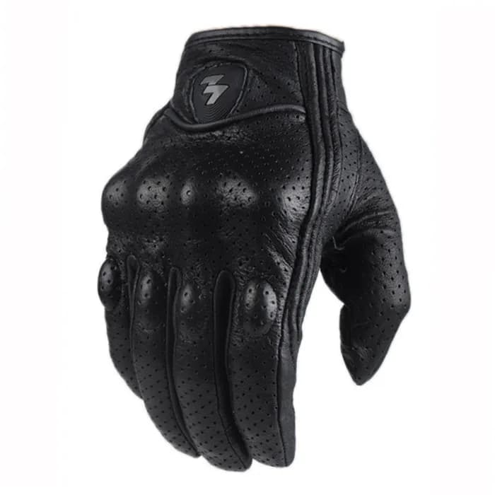 Guanti da moto rosa da corsa in vera pelle da moto bianchi guanti da squadra da corsa su strada da uomo estate inverno