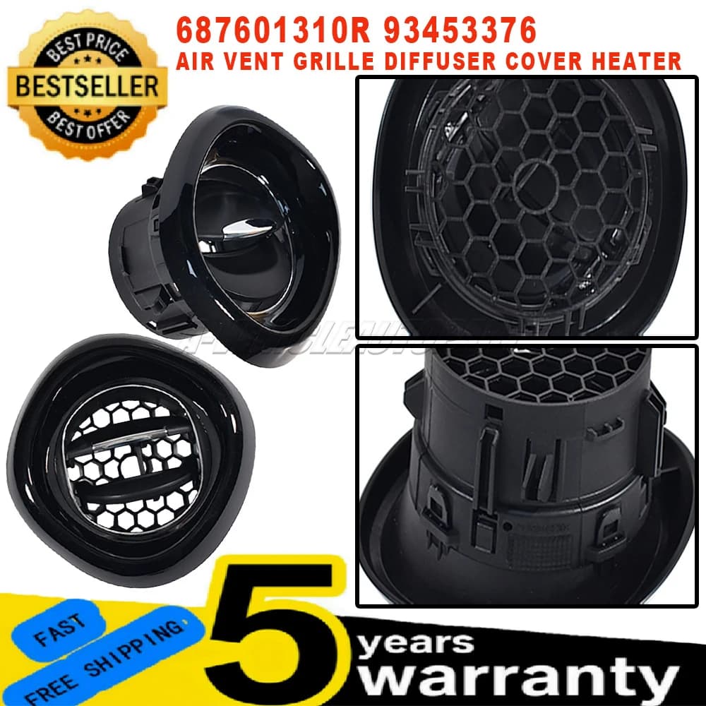 Nuovo 687601310R per Opel/Vauxhall Vivaro Renault Captur Clio MK4 Trafic MK3 Griglia di Ventilazione Diffusore Copertura Riscaldatore Accessori Auto