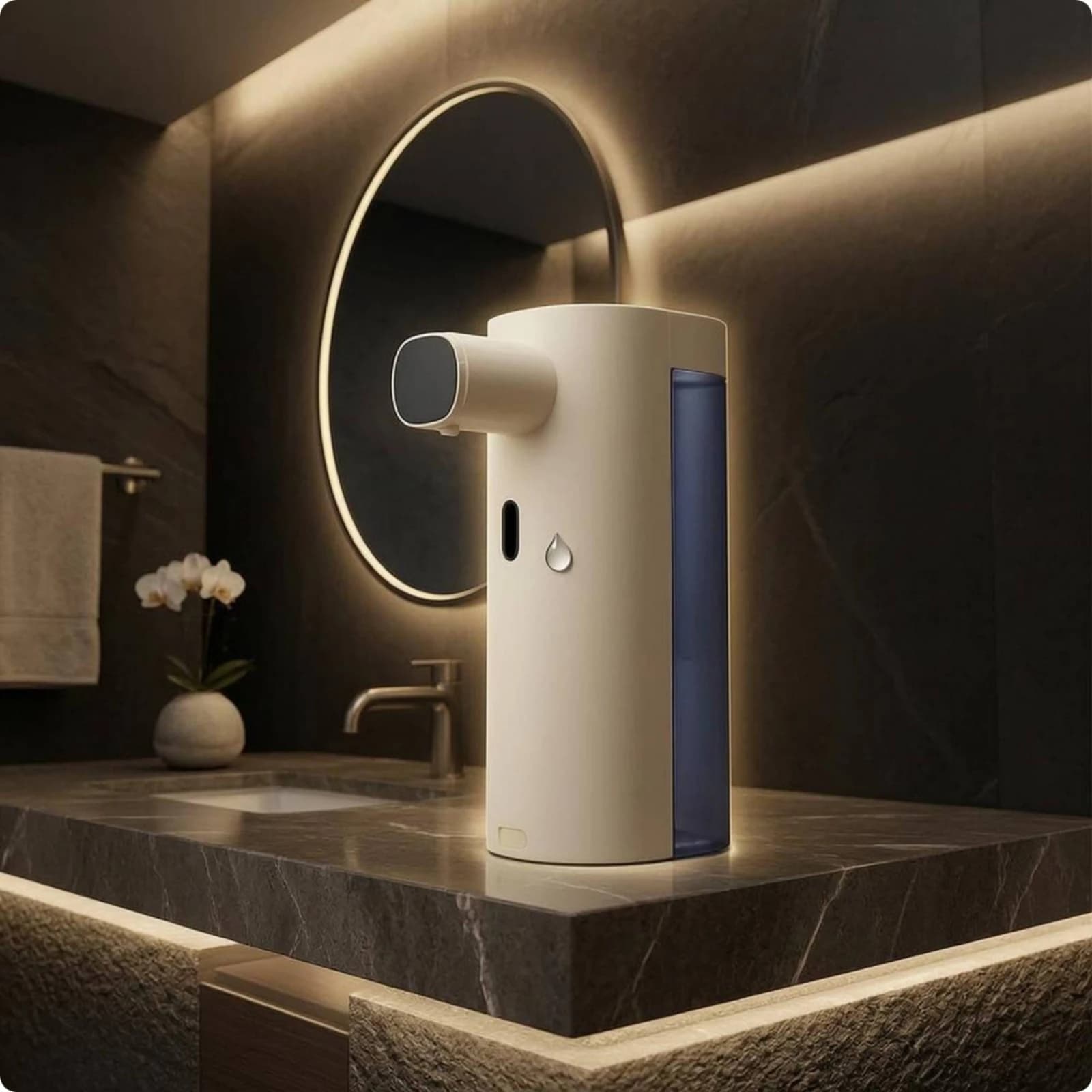 Infrared Wall-mounted Soap Dispenser Rechargeable Foam Dispenser Bathroom Supply Automatic Operation for Shared Areas