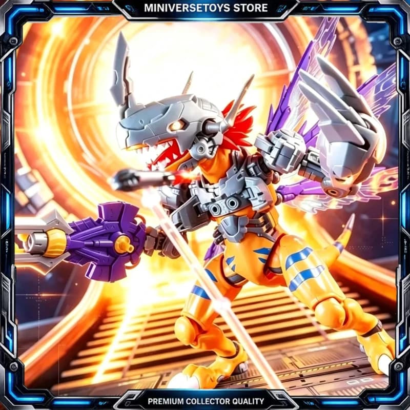 JWS Model 001 FRS Amplified MetalGreymon Assembly Model Kit New Anime Clear Color Outer Shell Collectible Hobby Display Ornament
