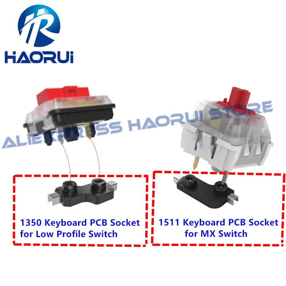 Kailh muslimah Hot-Swappable PCB Socket Hot Plug Swap interruttori meccanici per tastiera per TTC Cherry MX Switch fai da te