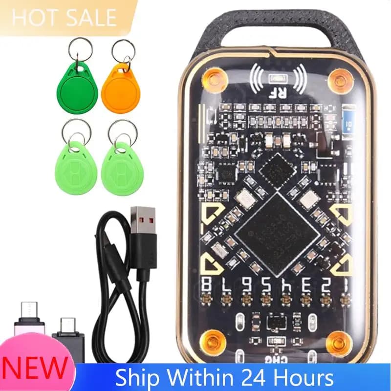 【DISPONIBILE】Emulatore di Smart Card Chameleon Ultra Upgrade + 2XT5577/UID Lettore di Chip RFID Smart per Portachiavi 125K 13.56M Duplicatore di Carte NFC