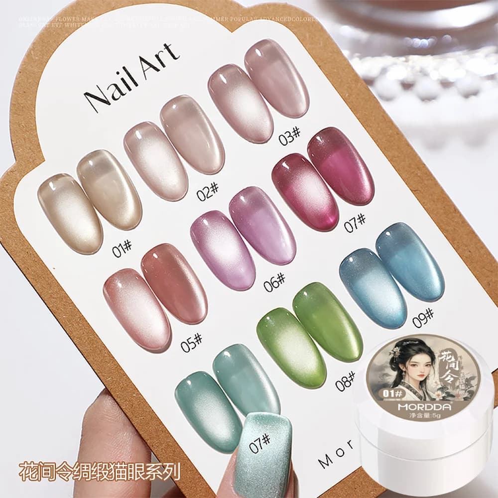 5 g/white moonlight bottle for nail gel for cat eyes nail polish magnetic satin gel 9 colors Soak Off Glitter phototherapy manicure paint