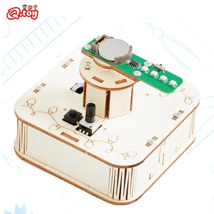 Luci colorate rotanti fai-da-te Modello STEM Kit Strumento di esperimento Giocattolo scientifico Educativo scolastico Divertimento Progetto di fisica Fornitura scolastica