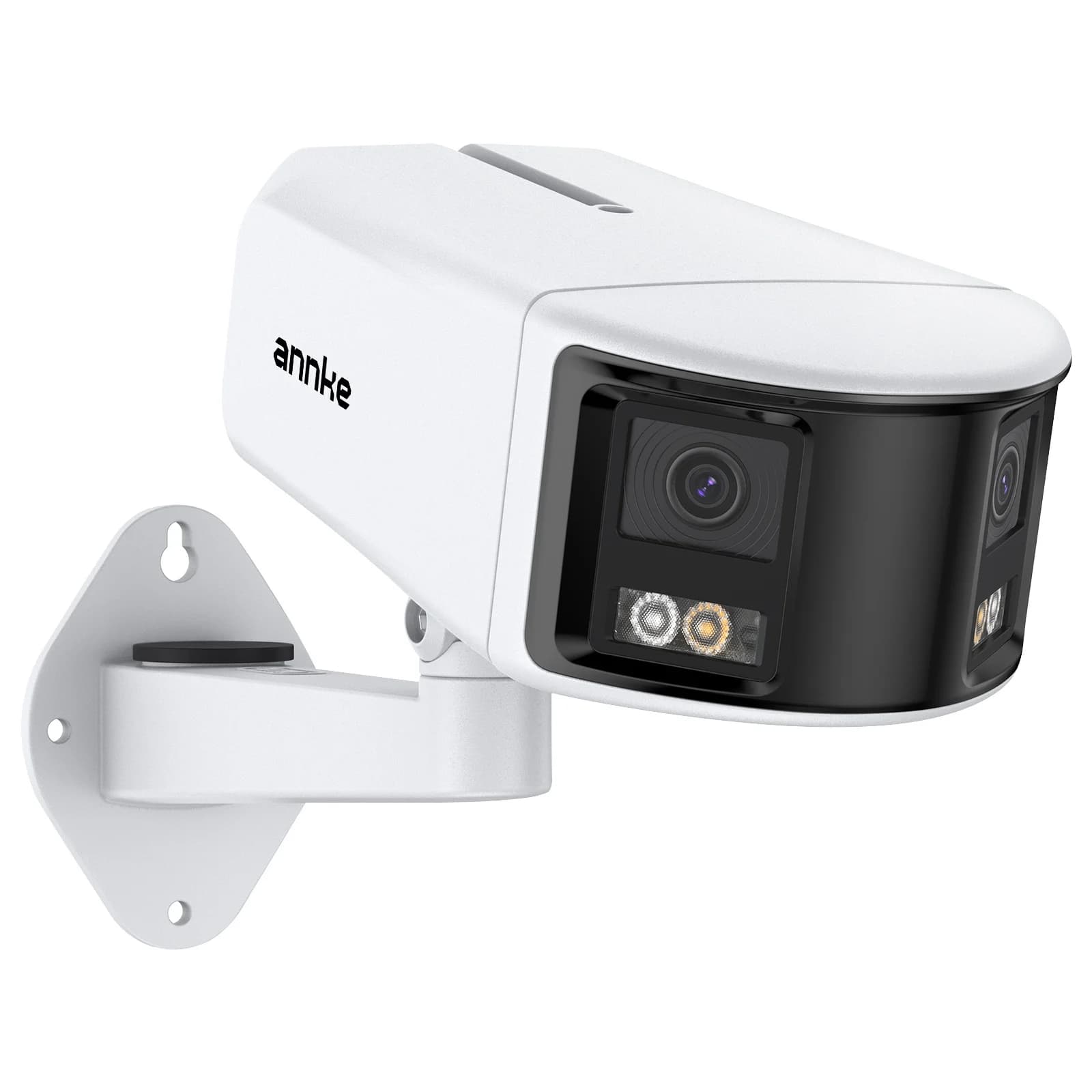 ANNKE FCD600 Telecamera di Rete IP PoE Panoramica a Doppia Lente 6MP 180° ° Telecamera CCTV FoV Smart Hybrid Light AI con audio bidirezionale e slot per scheda SD