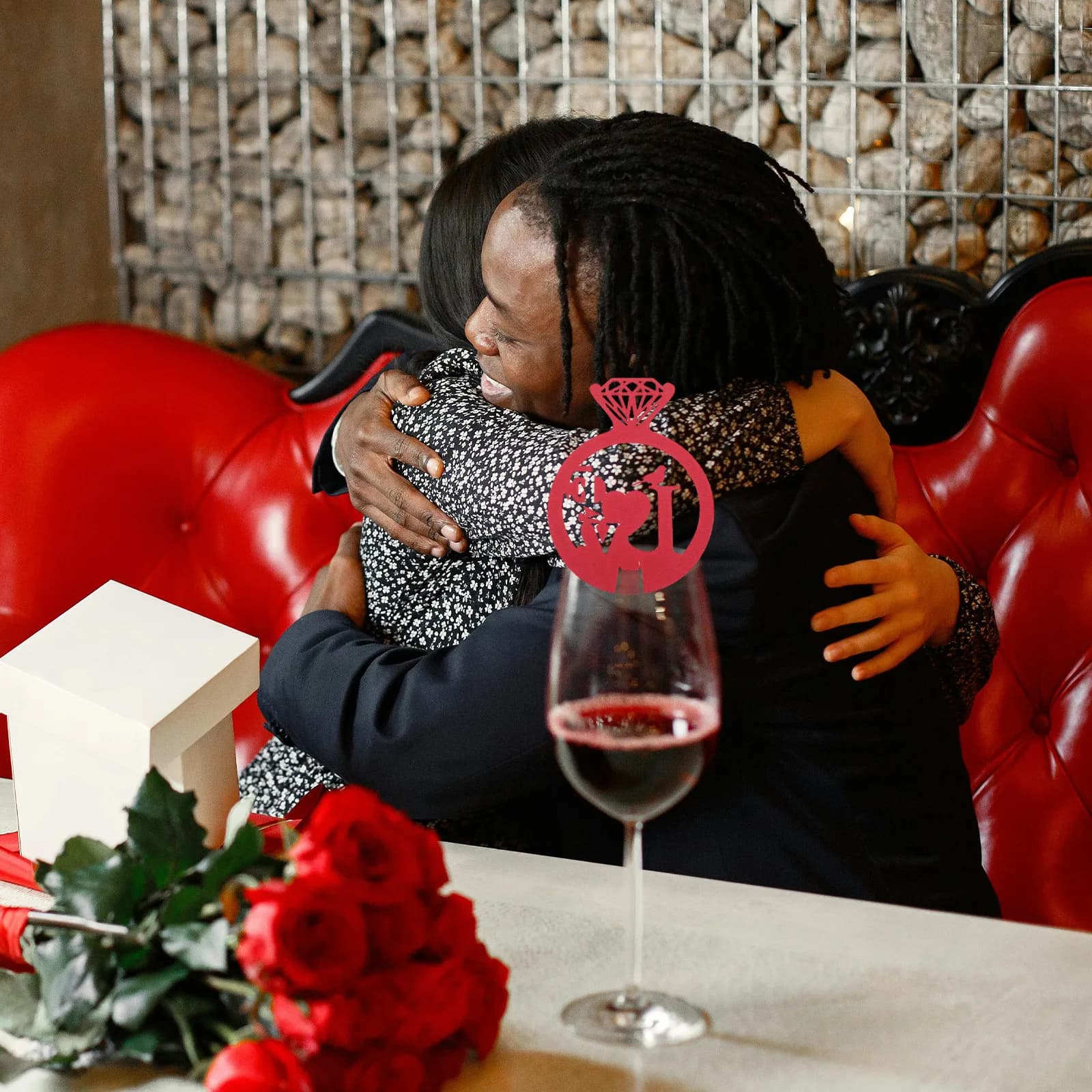 50 Pezzi Segnapozzi per Bicchieri da Vino a Forma di Cuore Romantico, Anelli Decorativi per San Valentino, Matrimoni, Addii al Nubilato, Cocktail ed Eventi