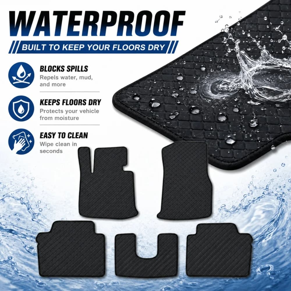 Custom PU For Geely Geometry E Firefly 5-Seat SUV 2022-2026 Flat Car Floor Mats Anti-Slip Car Accessories Left/Right-hand Drive