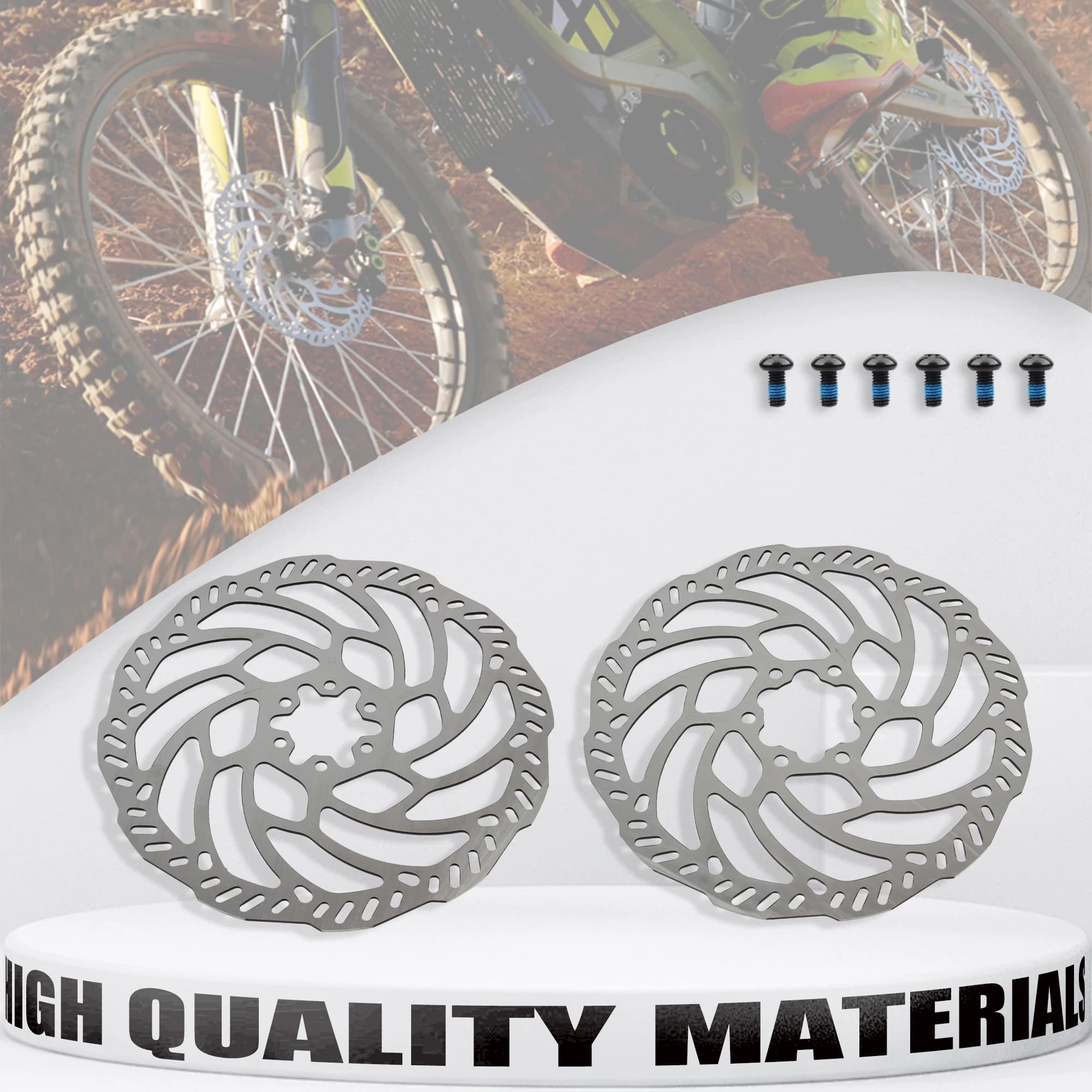 Front Brake discs and Rear for E-bike Surron Light Bee X, Tuning Parts for Motocross Electric Motorcycle, Enduro and Dirt Bike