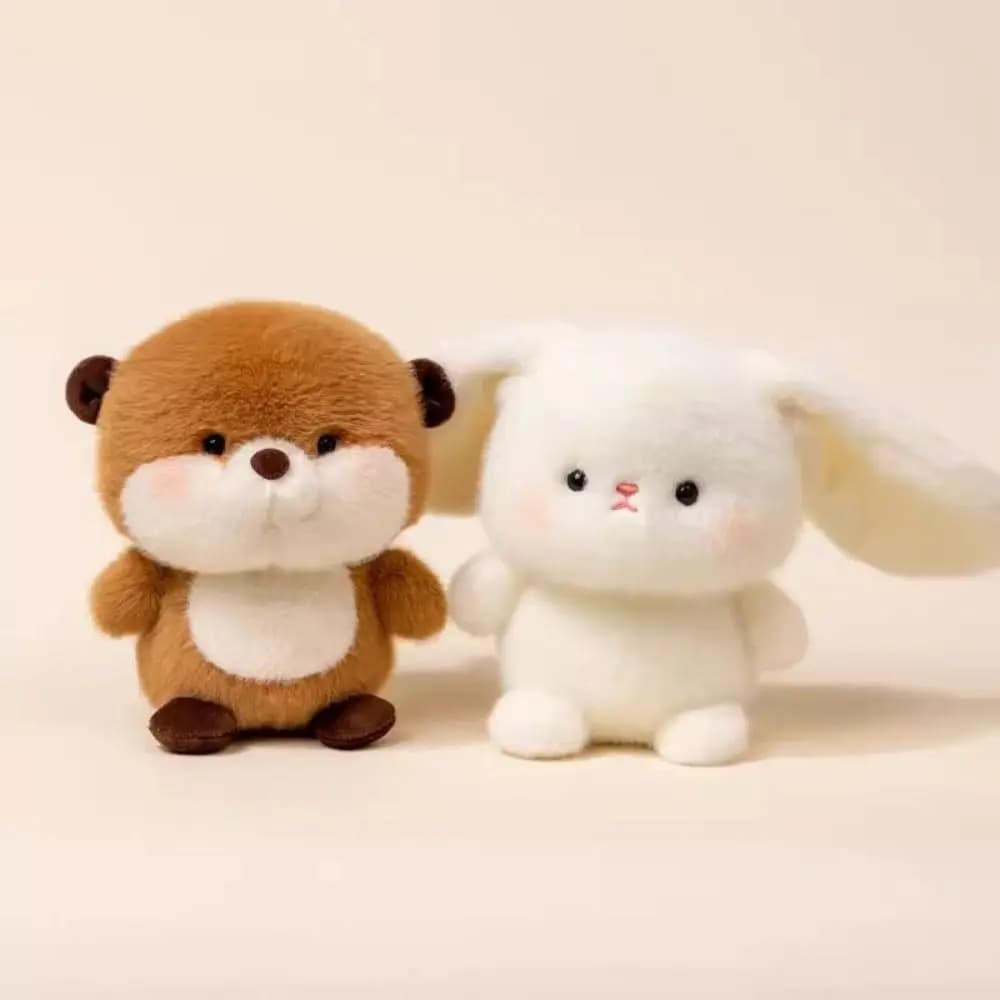 Simpatico peluche da 16 cm, bambola compagno di peluche, capibara, cuscino per animali di peluche, orso super morbido, giocattolo da scrivania