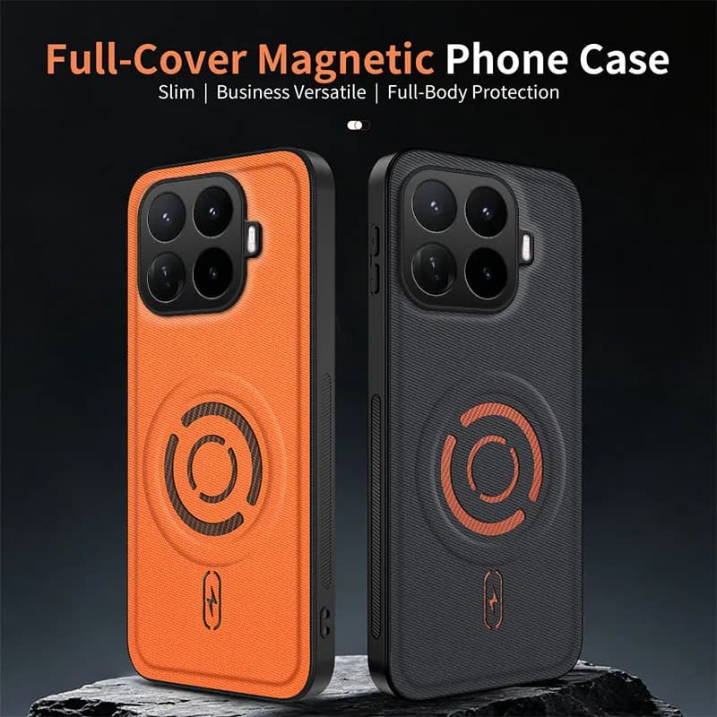 Luxury Case For Magsafe For XIAOMI 17 Ultra 17T 15T 14T Pro Tech Stylish PU Leather Magnetic Protective Full Cover Funda