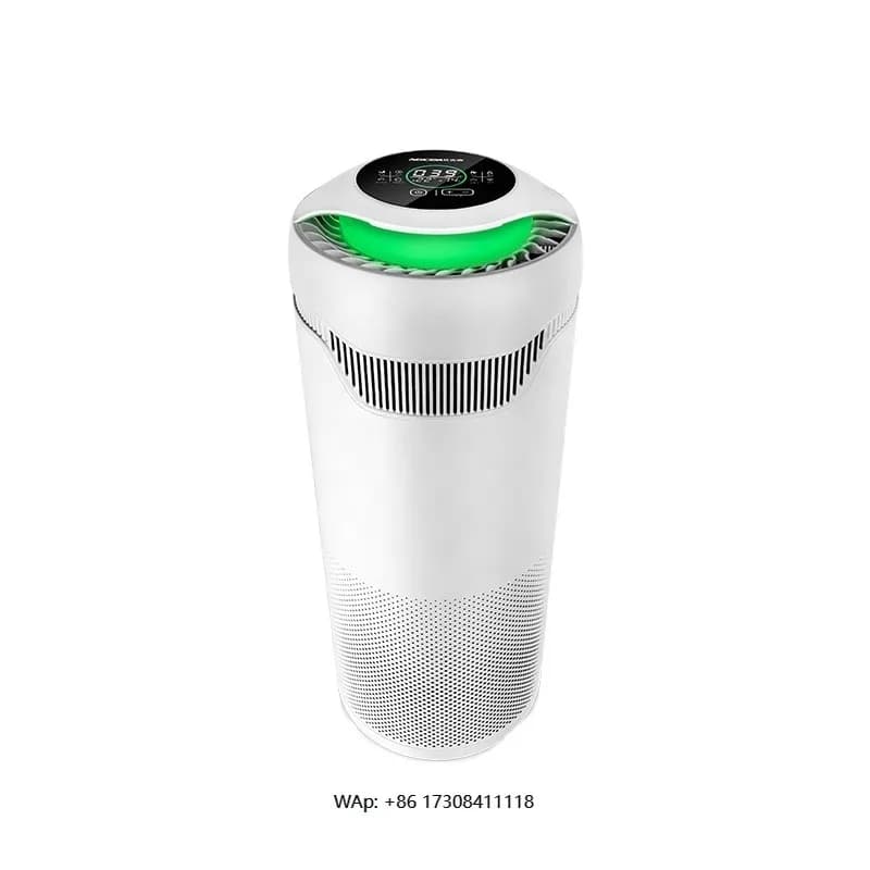 Purificatore d'aria per casa intelligente con filtro HEPA13 Pulitore per ambienti da 60 mq Fonte di alimentazione manuale elettrica portatile Funzione WiFi OEM/ODM