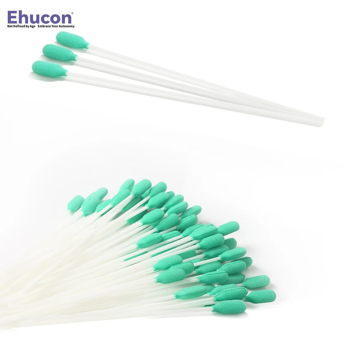 Ehucon Assorbente Trache-Tube Tampone per pulizia Spazzole per pulizia tracheostomia usa e getta Bastone per la cura della spugna per forniture per tracheostomia