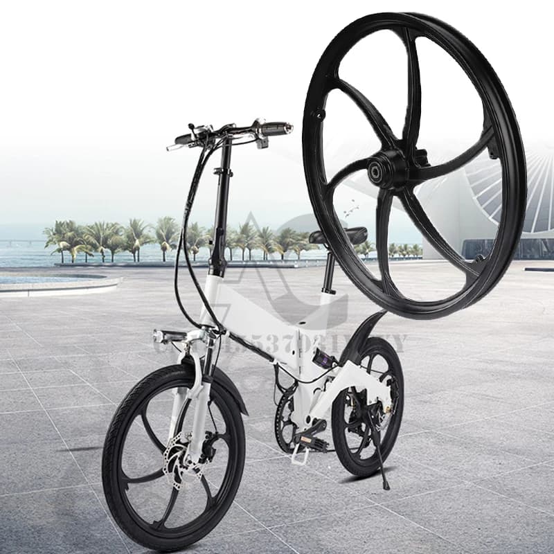 Nuove ruote in lega di alluminio da 20 pollici con freno a disco, cerchio anteriore per parti di bici pieghevoli per mountain bike da cross