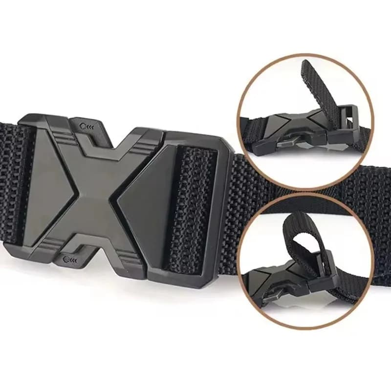 Cintura sportiva tattica da uomo, 1 pezzo, fibbia regolabile a sgancio rapido, cintura multiuso per allenamento all'aperto e alpinismo, regalo ideale