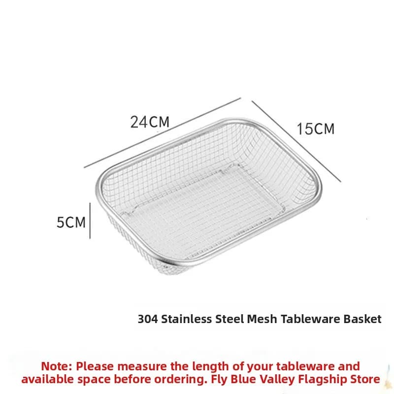 Integrated Stainless Steel Container 304 for Disinfection, Storage Box, Organizer for Forks and Knives, Cutlery Basket, Tool Holders