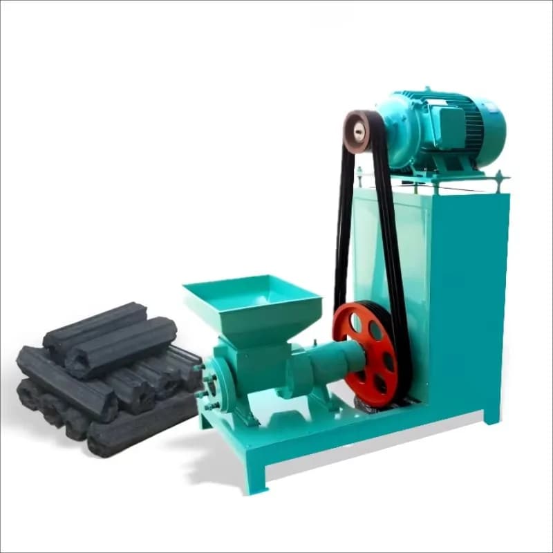 Automatic charcoal stick maker - 15 kW motor 160-200 kg/h capacity environmentally friendly charcoal barbecue equipment